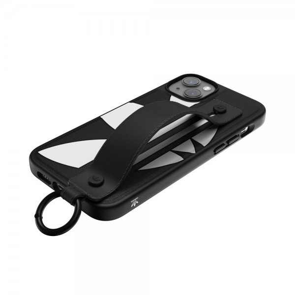 Adidas iPhone 14 Plus Cover Handstrap Case Sort Hvid