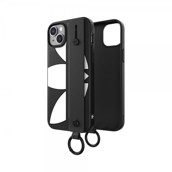 Adidas iPhone 14 Plus Cover Handstrap Case Sort Hvid