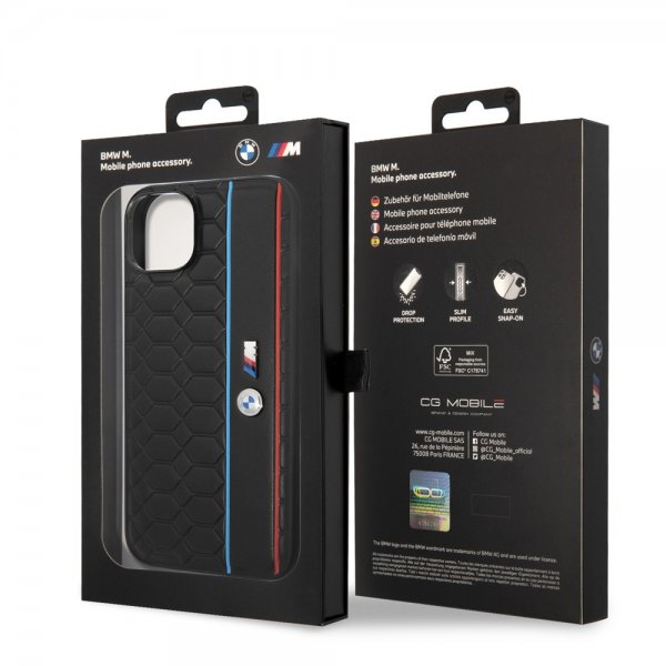 BMW iPhone 14 Plus Cover Hexagonal Pattern Sort