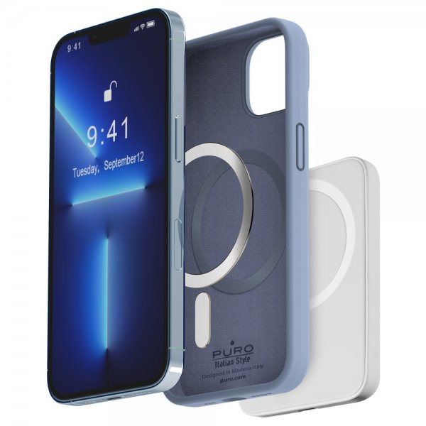 Puro iPhone 14 Plus Cover ICON Mag Blå