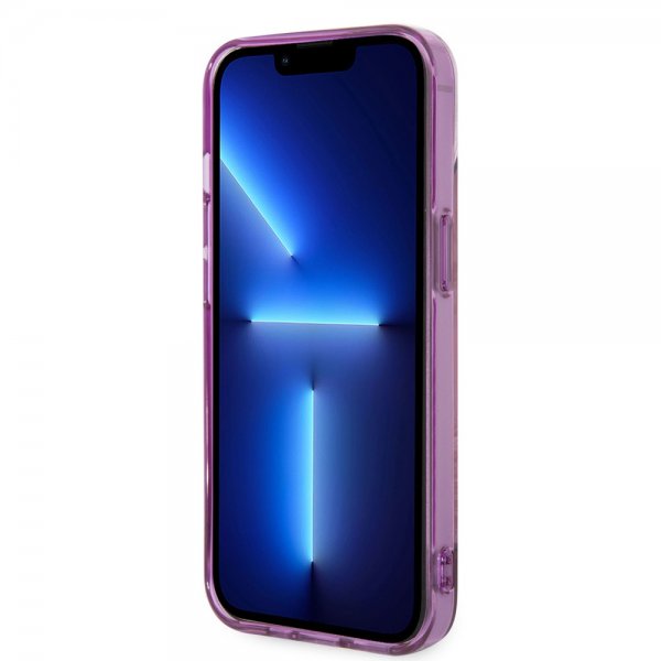 Guess iPhone 14 Plus Cover Jungle Pink