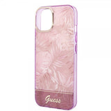 Guess iPhone 14 Plus Cover Jungle Pink