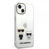 Karl Lagerfeld iPhone 14 Plus Cover Karl & Choupette Gradient Hvid