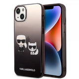 Karl Lagerfeld iPhone 14 Plus Cover Karl & Choupette Gradient Sort
