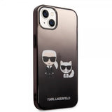 Karl Lagerfeld iPhone 14 Plus Cover Karl & Choupette Gradient Sort