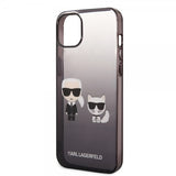 Karl Lagerfeld iPhone 14 Plus Cover Karl & Choupette Gradient Sort