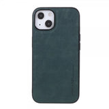 X-Level iPhone 14 Plus Cover Lædertekstur Grøn