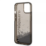 Karl Lagerfeld iPhone 14 Plus Cover Liquid Glitter Gennemsigtig Sort