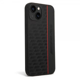 AMG iPhone 14 Plus Cover Liquid Silicone Carbon Pattern Sort