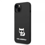 Karl Lagerfeld iPhone 14 Plus Cover Liquid Silicone Choupette Sort