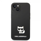 Karl Lagerfeld iPhone 14 Plus Cover Liquid Silicone Choupette Sort