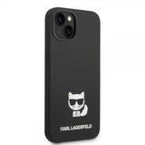 Karl Lagerfeld iPhone 14 Plus Cover Liquid Silicone Choupette Sort
