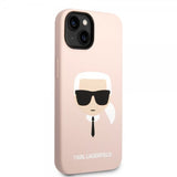 Karl Lagerfeld iPhone 14 Plus Cover Liquid Silicone Karl MagSafe Pink
