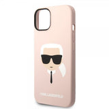 Karl Lagerfeld iPhone 14 Plus Cover Liquid Silicone Karl MagSafe Pink