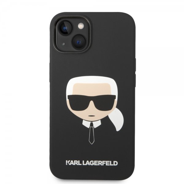 Karl Lagerfeld iPhone 14 Plus Cover Liquid Silicone Karl Sort