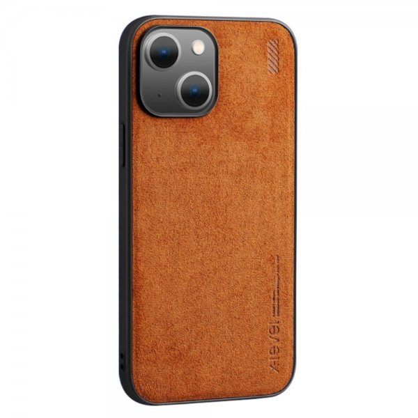 X-Level iPhone 14 Plus Cover Mokkatekstur Brun