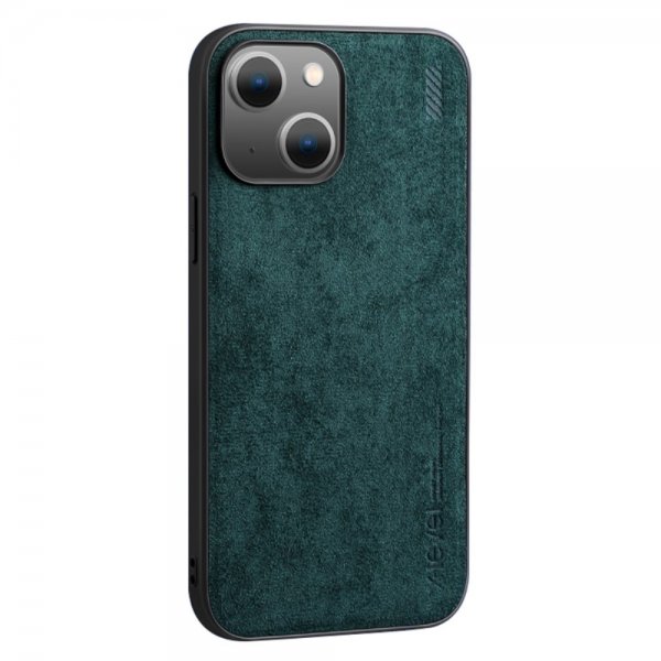X-Level iPhone 14 Plus Cover Mokkatekstur Grøn