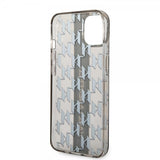 Karl Lagerfeld iPhone 14 Plus Cover Monogram Vertical Stripe Sort
