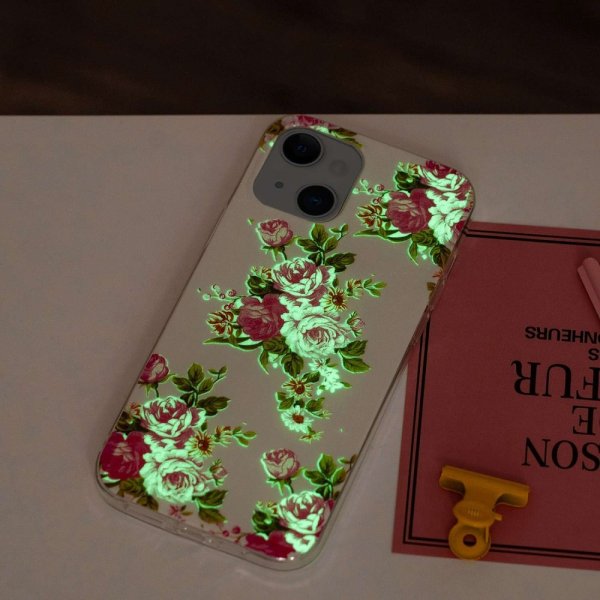 iPhone 14 Plus Cover Motiv Lyserøde Roser