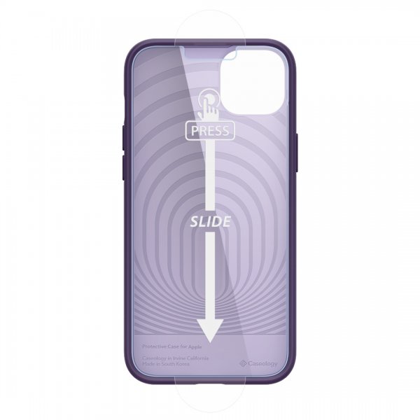 Caseology iPhone 14 Plus Cover med Skærmbeskyttelse Nano Pop 360 Grape Purple