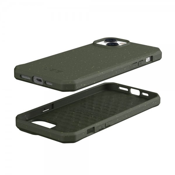 Urban Armor Gear (UAG) iPhone 14 Plus Cover Outback Biodegradable Cover Olive