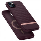 Caseology iPhone 14 Plus Cover Parallax Mag Burgundy Bean