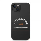 Karl Lagerfeld iPhone 14 Plus Cover Rue St Guillaume Sort