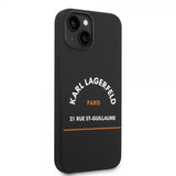Karl Lagerfeld iPhone 14 Plus Cover Rue St Guillaume Sort