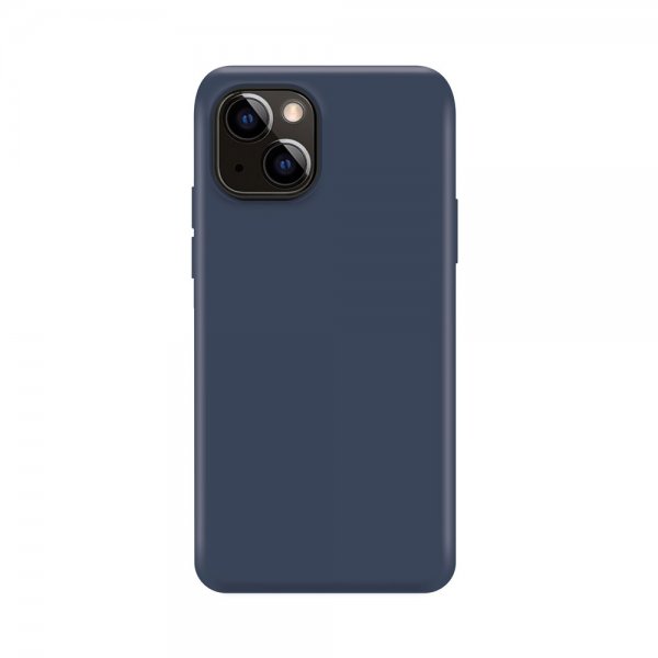 Xqisit iPhone 14 Plus Cover Silicone Case Mørkeblå