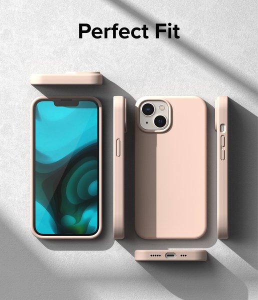 Ringke iPhone 14 Plus Cover Silikone Pink Sand