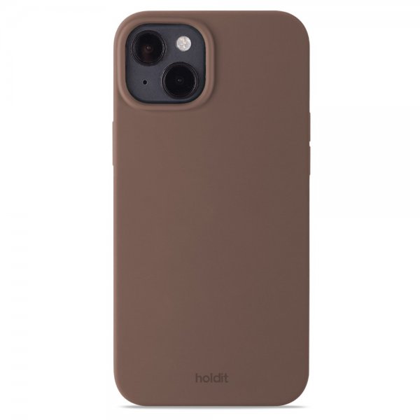 holdit iPhone 14 Plus Cover Silikone Dark Brown