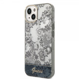 Guess iPhone 14 Plus Cover Toile de Jouy Grå