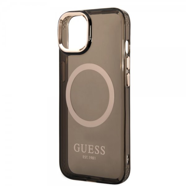 Guess iPhone 14 Plus Cover Translucent MagSafe Sort