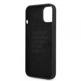 BMW iPhone 14 Plus Cover Tricolor Line & Logo Sort