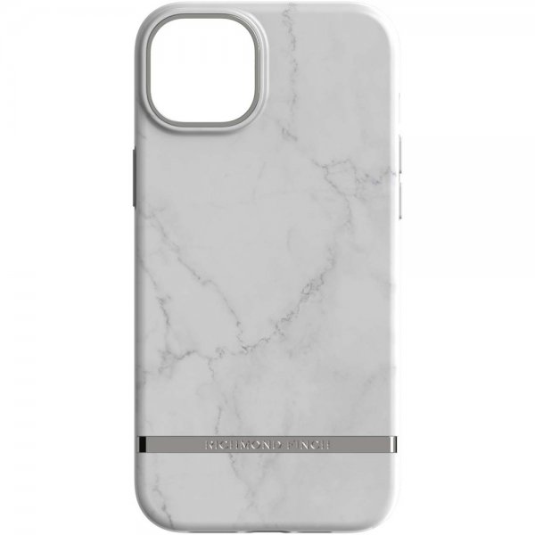Richmond & Finch iPhone 14 Plus Cover White Marble