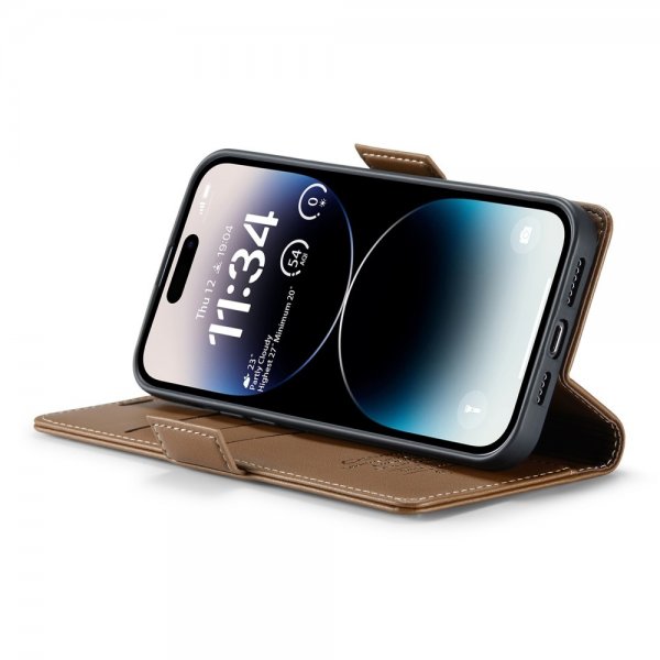 CaseMe iPhone 14 Pro Cover 023 Series Brun