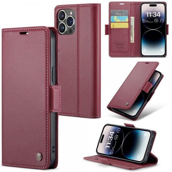 CaseMe iPhone 14 Pro Cover 023-serien Rød