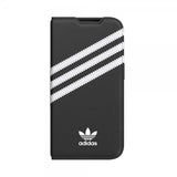 Adidas iPhone 14 Pro Etui 3 Stripes Booklet Case Sort Hvid
