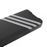 Adidas iPhone 14 Pro Etui 3 Stripes Booklet Case Sort Hvid