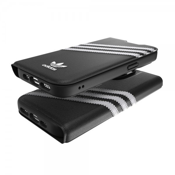 Adidas iPhone 14 Pro Etui 3 Stripes Booklet Case Sort Hvid