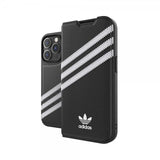 Adidas iPhone 14 Pro Etui 3 Stripes Booklet Case Sort Hvid