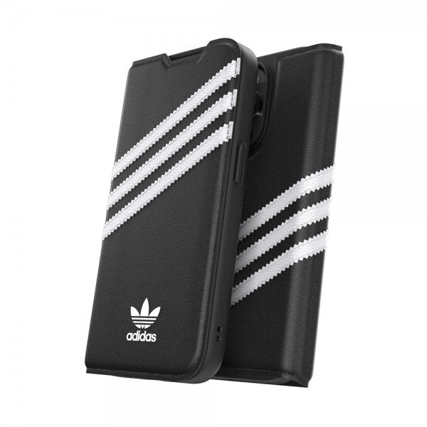 Adidas iPhone 14 Pro Etui 3 Stripes Booklet Case Sort Hvid