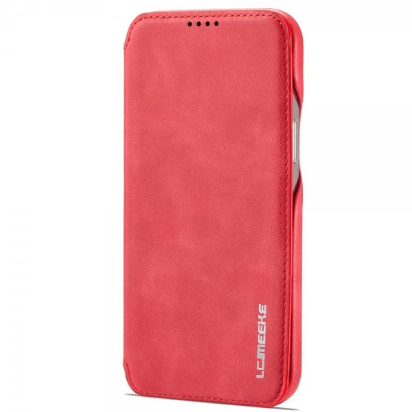Lc.Imeeke iPhone 14 Pro Flip Cover Rød