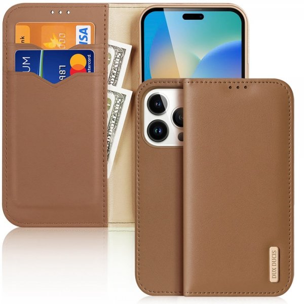 Dux Ducis iPhone 14 Pro Hivo Series Brun
