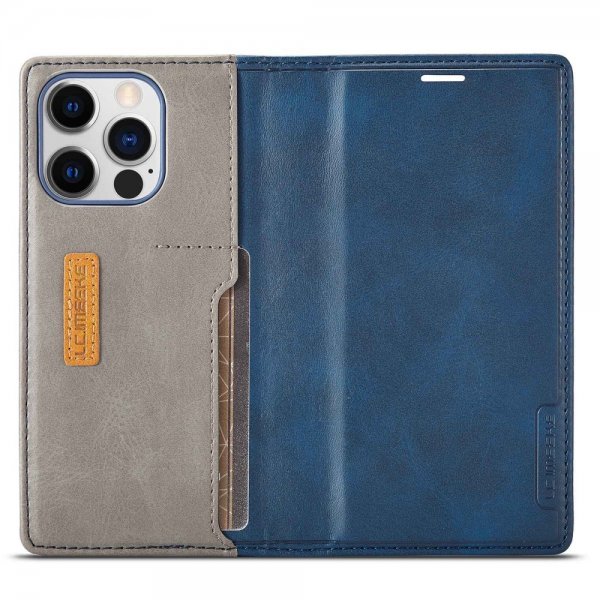 Lc.Imeeke iPhone 14 Pro Cover Kortrum Udvendig Blå