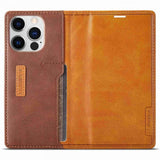 Lc.Imeeke iPhone 14 Pro Cover Kortrum Udvendig Brun