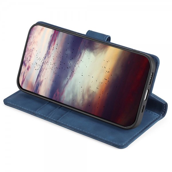 iPhone 14 Pro Cover Krokodillemønster Blå