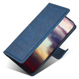 iPhone 14 Pro Cover Krokodillemønster Blå