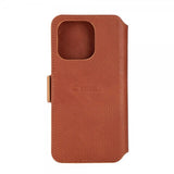 Krusell iPhone 14 Pro Etui Leather PhoneWallet Cognac