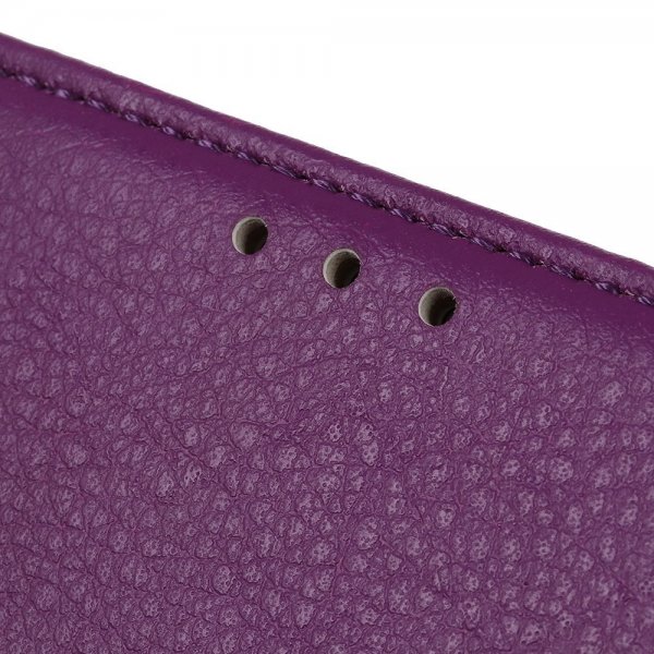 iPhone 14 Pro Cover Litchi Lilla